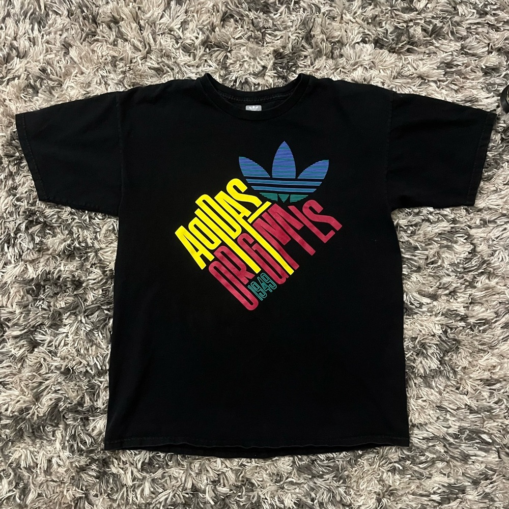 Adidas Originals Black & Multicolor Tee